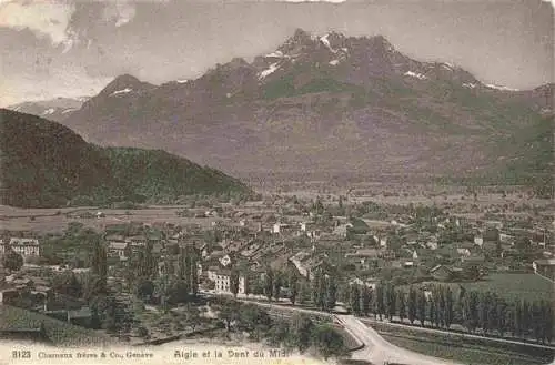 AK / Ansichtskarte  Aigle_VD Panorama et la Dent du Midi