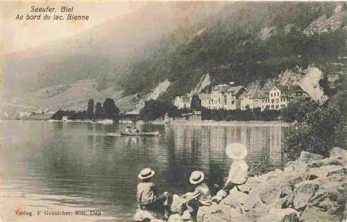AK / Ansichtskarte  Biel_Bienne_BE Au bord du lac Seeufer