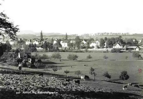 AK / Ansichtskarte  Aadorf_Frauenfeld_TG Panorama Bahnhofquartier