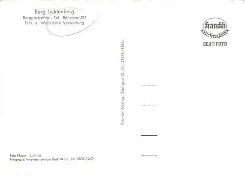 AK / Ansichtskarte  Beilstein_Wuerttemberg Burg Lichtenberg