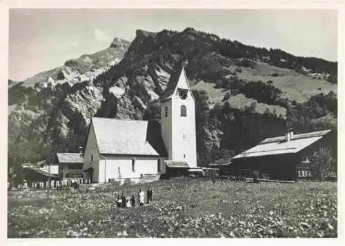 AK / Ansichtskarte  Elm__GL Teilansicht mit Kirche Blick gegen Fahnenstock
