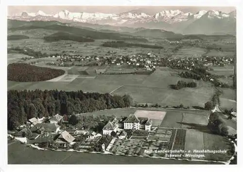 AK / Ansichtskarte  Schwand_Muensingen_BE Kantonale Landwirtschafts- und Haushaltungsschule Alpenpanorama