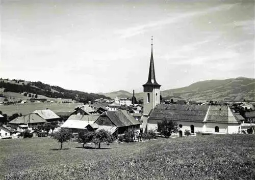 AK / Ansichtskarte  Vuadens_La_Gruyere_FR Ortsansicht mit Kirche