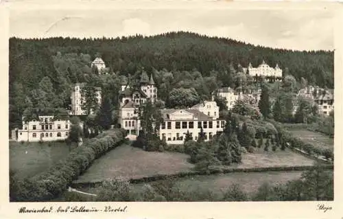 AK / Ansichtskarte 73989736 Marienbad_MARIANSKE_LAZNE_CZ Panorama Bellevue-Viertel