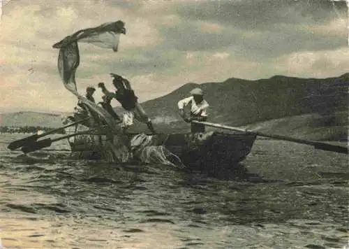 AK / Ansichtskarte  Ohrid_Macedonia_North Fischerboot