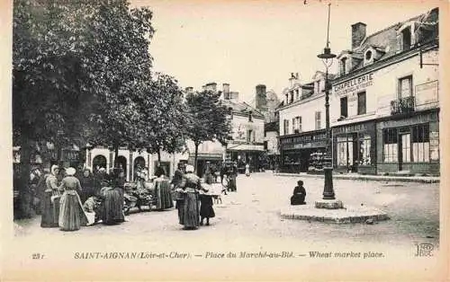 AK / Ansichtskarte  Saint-Aignan__41_Loir-et-Cher Place du Marché au Blé