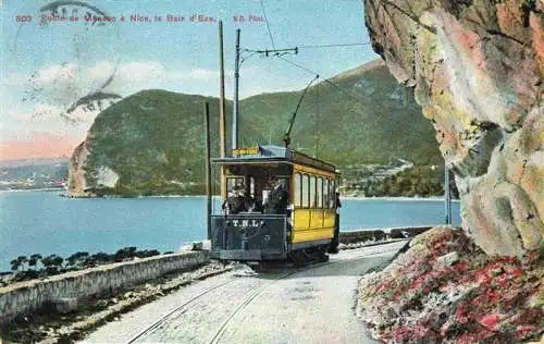 AK / Ansichtskarte  Eze-sur-Mer_06 Route de Monaco à Nice Train Baie d'Eze