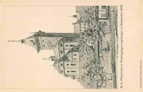 AK / Ansichtskarte  Niedergoesgen_Goesgen_SO R.K. Pfarrkirche Kuenstlerkarte