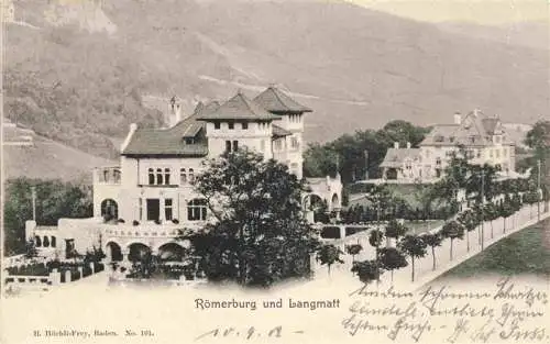 AK / Ansichtskarte  BADEN__AG Roemerburg und Langmatt
