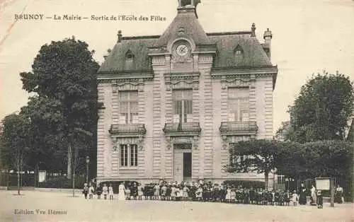 AK / Ansichtskarte  Brunoy_91_Essonne La Mairie Sortie de l'Ecole des Filles