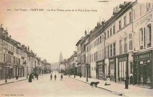 AK / Ansichtskarte  Saint-Die-des-Vosges Rue Thiers prise de la Place Jules Ferry