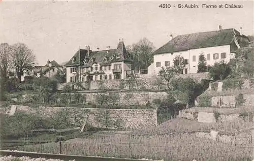AK / Ansichtskarte  St_Aubin-Sauges_NE Ferme et château
