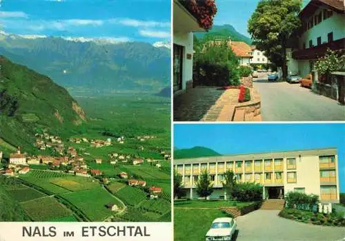 AK / Ansichtskarte  Nals_Nalles_Suedtirol_IT im Etschtal Panorama Ortspartie Schule