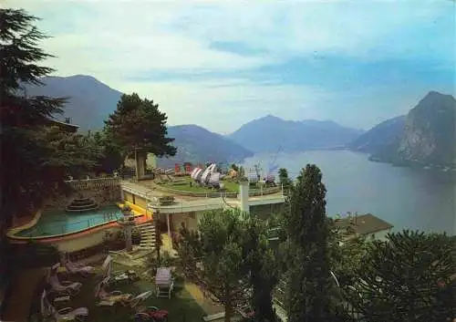 AK / Ansichtskarte  Aldesago_TI Montefiore Hotel Bar Restaurant Grotto Cari Amici