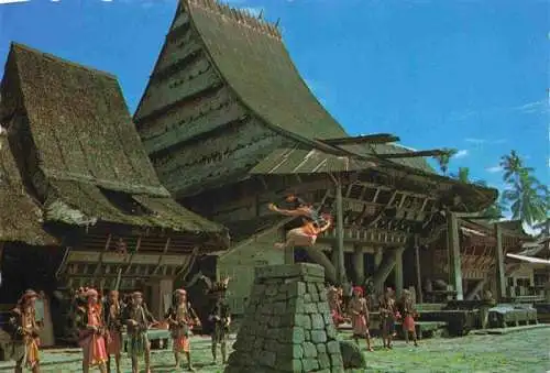 AK / Ansichtskarte  Sumatra__Sumatera_Indonesien Stone jumping in Nias Island