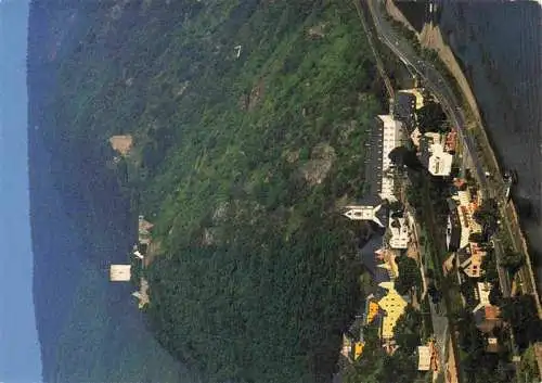 AK / Ansichtskarte  Kamp-Bornhofen_Rhein Burg Sterrenberg und Burg Liebenstein Fliegeraufnahme