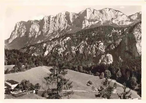 AK / Ansichtskarte  Melleck_Schneizlreuth_Berchtesgaden_Bayern mit Reiteralpe und Grenzgasthof zur Schoenen Aussicht