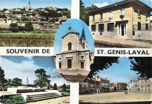AK / Ansichtskarte  St-Genis-Laval Panorama Trappen Ortspartie La Poste