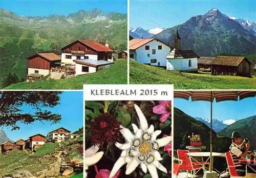 AK / Ansichtskarte  Soelden__oetztal_AT Kleblealm Kirche Edelweiss Terrasse