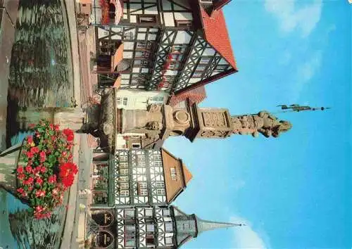 AK / Ansichtskarte  Fritzlar Rolandbrunnen auf dem Marktplatz