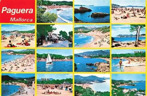 AK / Ansichtskarte 73989983 Paguera_Peguera_Calvia_Mallorca_ES Panorama Strandpartien
