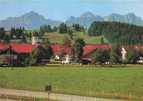AK / Ansichtskarte 73990045 Rosshaupten_Forggensee_Bayern mit Gernspitze Koellespitze und Schlicke
