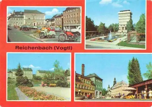 AK / Ansichtskarte  Reichenbach__Vogtland_Sachsen Markt Wasserturm Park des Friedens Bahnhofstrasse