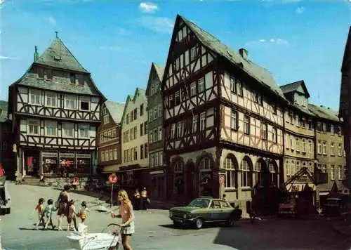 AK / Ansichtskarte  Wetzlar_Lahn Eisenmarkt mit Wertherhaus und Alte Muenz