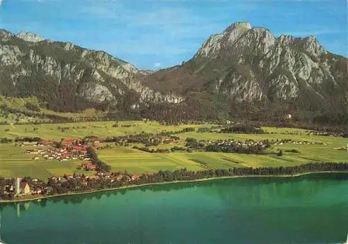 AK / Ansichtskarte  Forggensee_Fuessen_Allgaeu mit Waltenhofen Schwangau Koenigsschloesser Hohenschwangau und Neuschwanstein und Saeuling