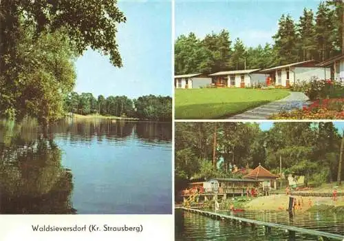 AK / Ansichtskarte 73990079 Waldsieversdorf Am grossen Daebersee Bungalows Volksbad