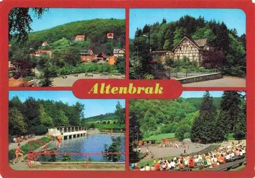 AK / Ansichtskarte  Altenbrak_Harz Teilansicht Am Rolandseck Bergschwimmbad Waldbuehne