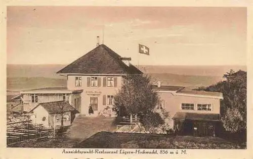 AK / Ansichtskarte  Laegern-Hochwacht_Regensberg_Dielsdorf_ZH Aussichtspunkt Restaurant