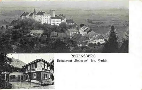 AK / Ansichtskarte  Regensberg_Dielsdorf_ZH Burg Restaurant Bellevue