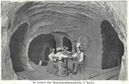 AK / Ansichtskarte  Buchs_ZH Im Innern des Quarzsandbergwerks