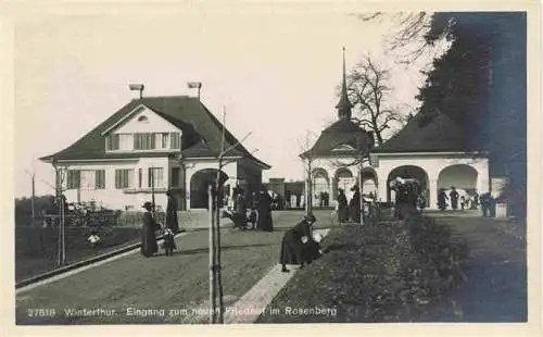 AK / Ansichtskarte  WINTERTHUR__ZH Eingang zum neuen Friedhof im Rosenberg