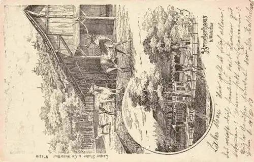 AK / Ansichtskarte  WINTERTHUR__ZH Bruderhaus Zeichnung