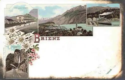 AK / Ansichtskarte  Brienz_Brienzersee_BE Hotel auf dem Rothhorn Panorama Landungsplatz