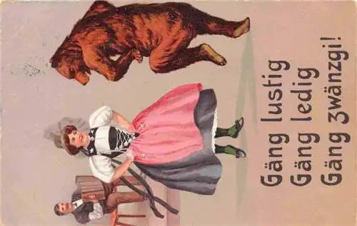 AK / Ansichtskarte  BERN_BE Gaeng lustig Gaeng ledig Gaeng zwaenzgi Karikatur