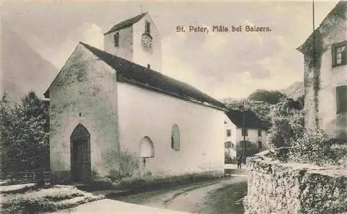 AK / Ansichtskarte  Maels_Balzers_Liechtenstein_FL St Peter Kirche