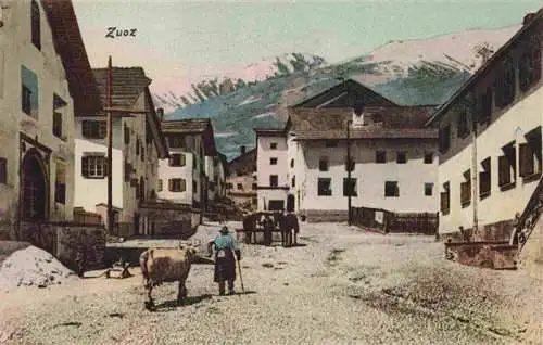 AK / Ansichtskarte  Zuoz_GR Dorfpartie