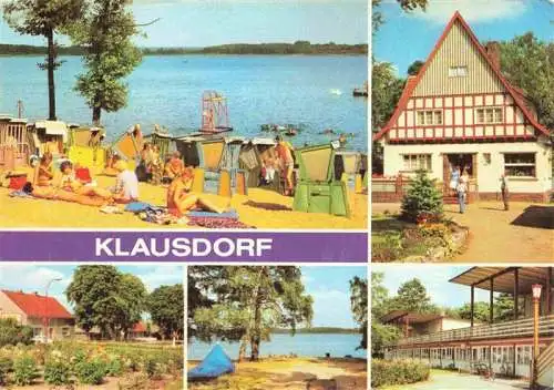 AK / Ansichtskarte  Klausdorf_Mellensee_Zossen Strandbad Jugendherberge Dorfaue Campingplatz Ferienheim