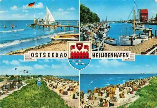 AK / Ansichtskarte  Heiligenhafen_Ostseebad Strandpartien Bootshafen