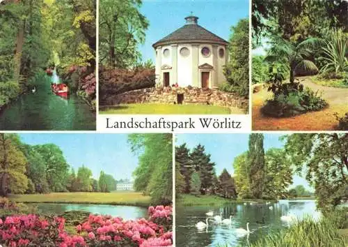 AK / Ansichtskarte  Woerlitz Kanal am Gotischen Haus Vestatempel im Palmengarten am Floratempel Am Kleinen Walloch Wurlitzer See