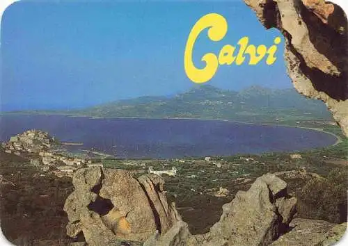 AK / Ansichtskarte  Calvi_2B_Haute-Corse La citadelle le port et la baie tels qu'ils Vue aerienne