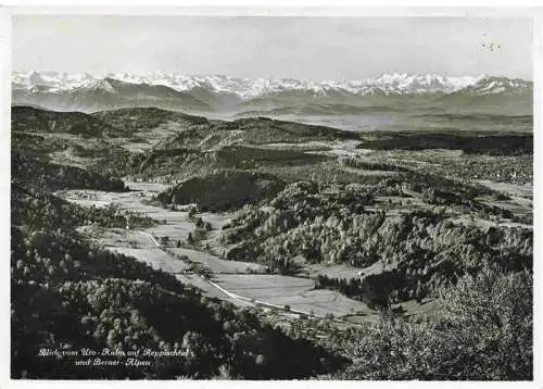 AK / Ansichtskarte  Uetliberg_uetliberg_ZH Blick vom Uto Kulm auf Reppischtal und Berner Alpen