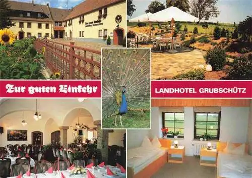 AK / Ansichtskarte  Grubschuetz Landhotel Grubschuetz Zur guten Einkehr Gastraum Zimmer Terrasse