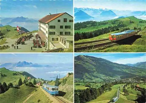 AK / Ansichtskarte  Rigi_Kulm_1798m_SZ Rigi mit Berner Alpen Riga Staffel mit Pilatus Arth Riga Bahn mit Arth Goldau