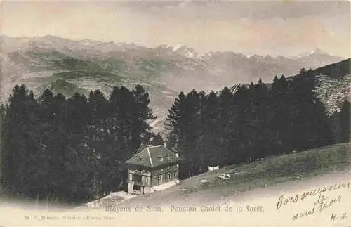 AK / Ansichtskarte  Mayens_de_Sion_VS Pension Chalet de la Foret