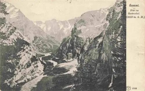 AK / Ansichtskarte  Gemmi_2350m_Leukerbad_VS Blick ins Gasternthal
