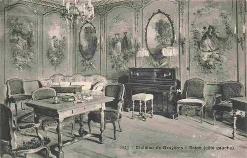 AK / Ansichtskarte  Gruyere_Gruyeres_FR Chateau de Gruyeres Salon